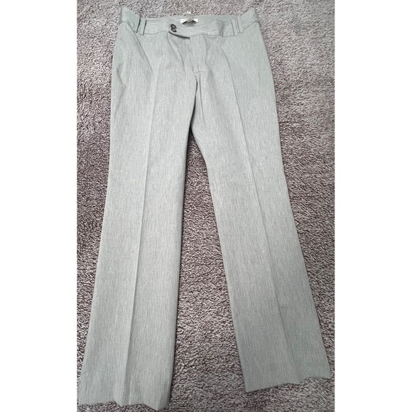 Banana Republic Pants - Banana Republic Contoured Fit Dress Pants Womens 12 Gray Stretch Straight Leg